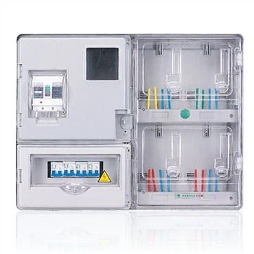 Cutie contor de energie monofazată de patru metri, cu inserție de card